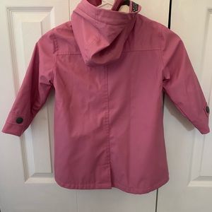 Hatley pink size 4 rain coat